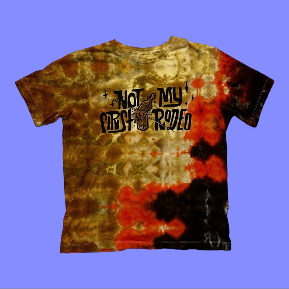 “Not My First Rodeo” Glitch Ice Dye, Size Large